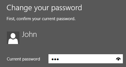 Current password