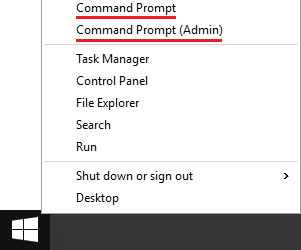 Context menu Context menu