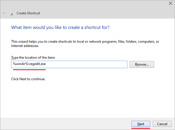 Location of regedit.exe