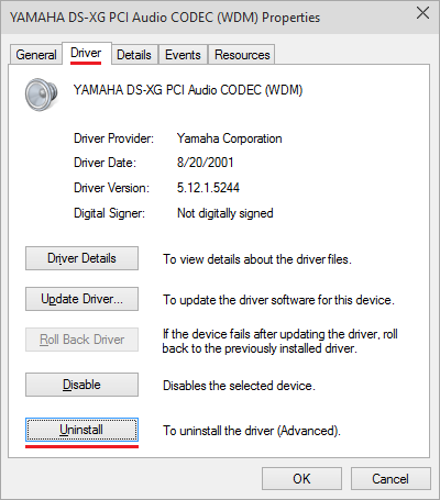 Unistall driver Unistall driver